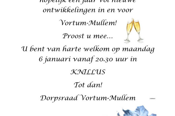 Nieuwjaarsborrel Dorpsraad